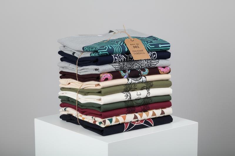 just one lot of custom designed tees